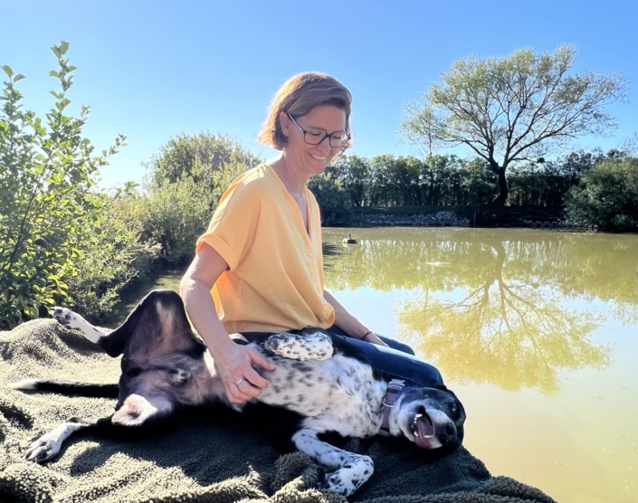 Sarah und Clown Archie